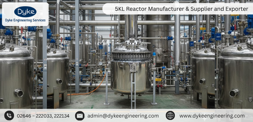 5KL Reactor Manufacturer & Supplier and Exporter