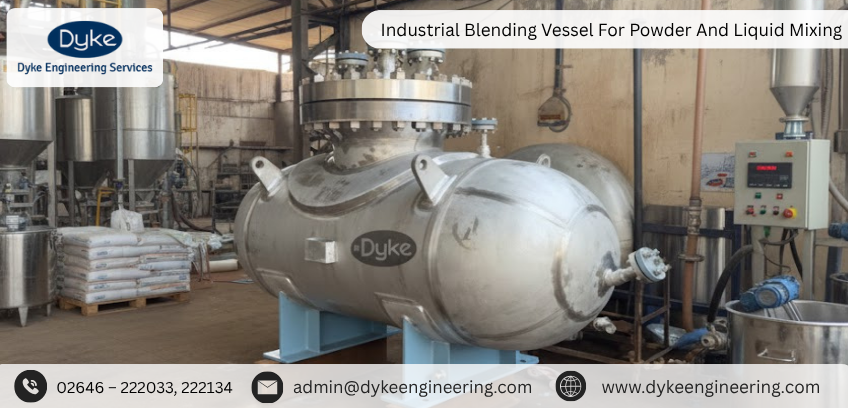 Industrial Blending Vessel For Powder And Liquid Mixing