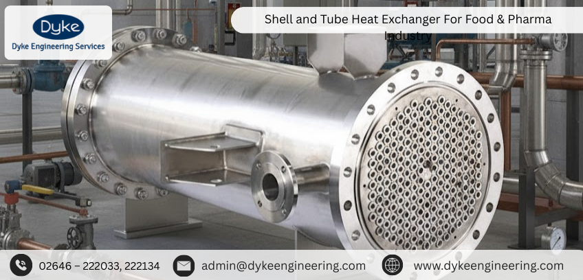 Shell and Tube Heat Exchanger For Food & Pharma Industry
