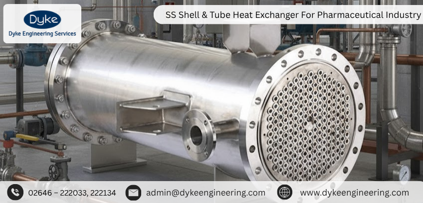 SS Shell & Tube Heat Exchanger For Pharmaceutical Industry