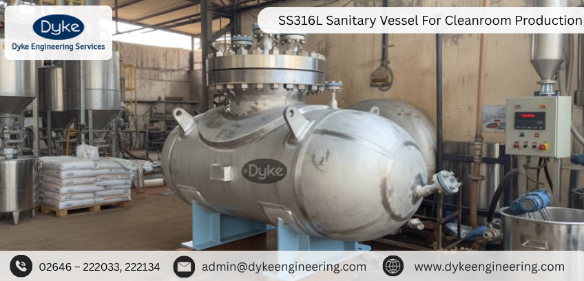 SS316L Sanitary Vessel For Cleanroom Production